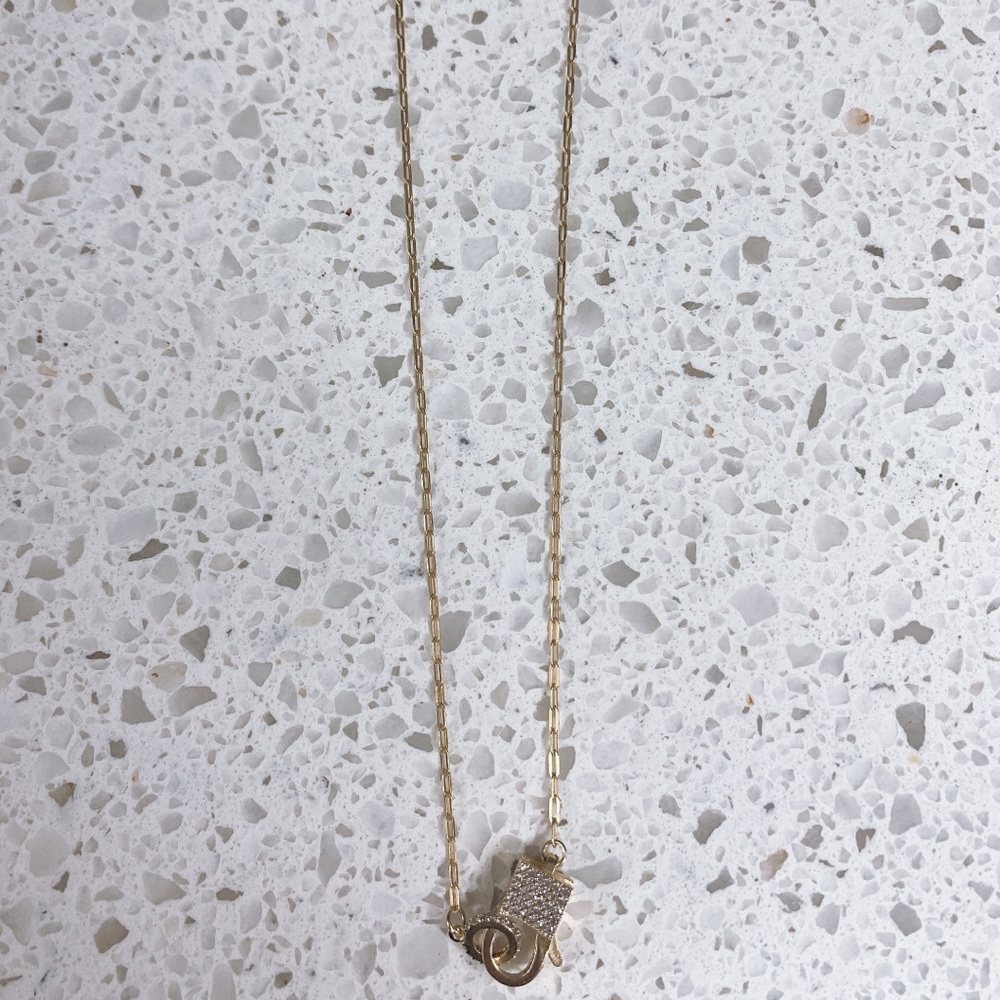 Adinas Gold Clasp Necklace